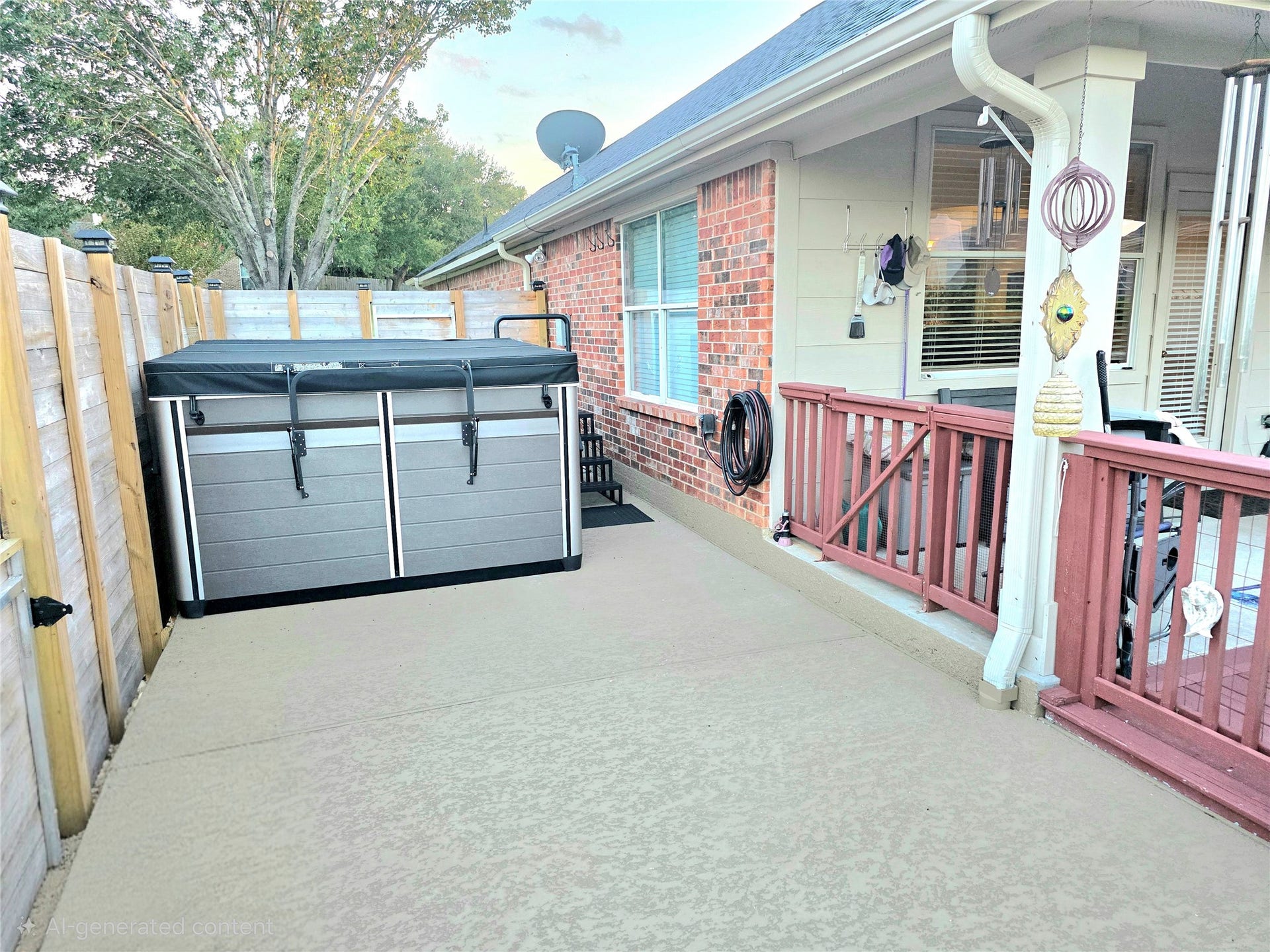 220 April Waters Drive W, Montgomery, TX 77356 Enjoy and relax in this $30,000 swim spa behind the privacy fence