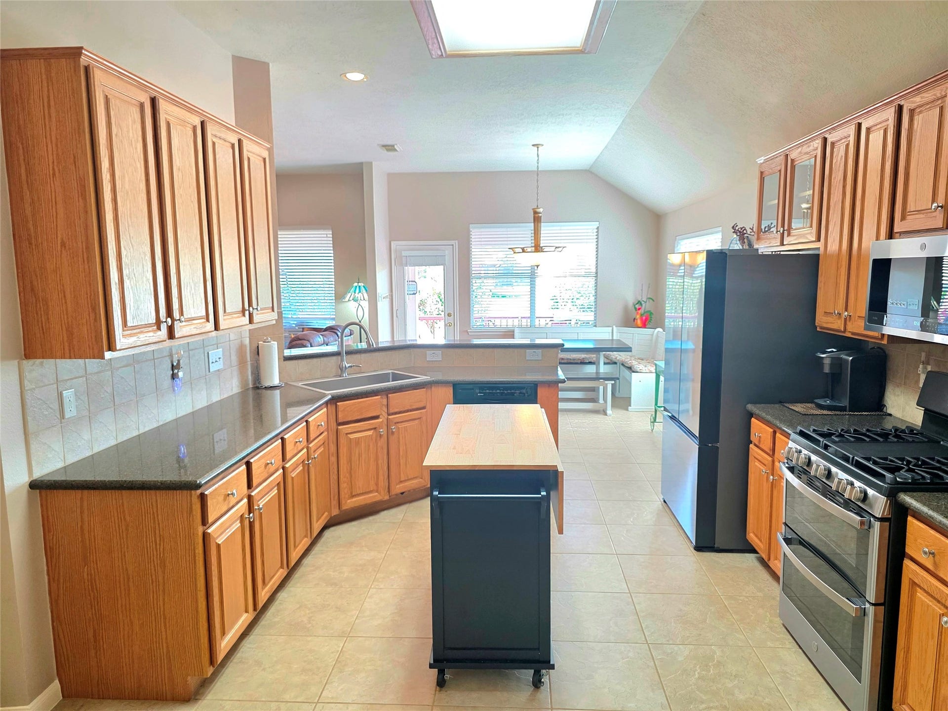 220 April Waters Drive W, Montgomery, TX 77356 Another view of the spacious kitchen
