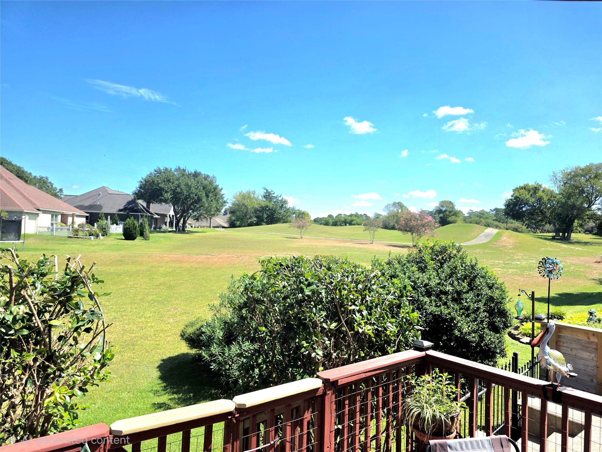 220 April Waters Drive W, Montgomery, TX 77356 Wide open views from your home of both hole 14 and 15!