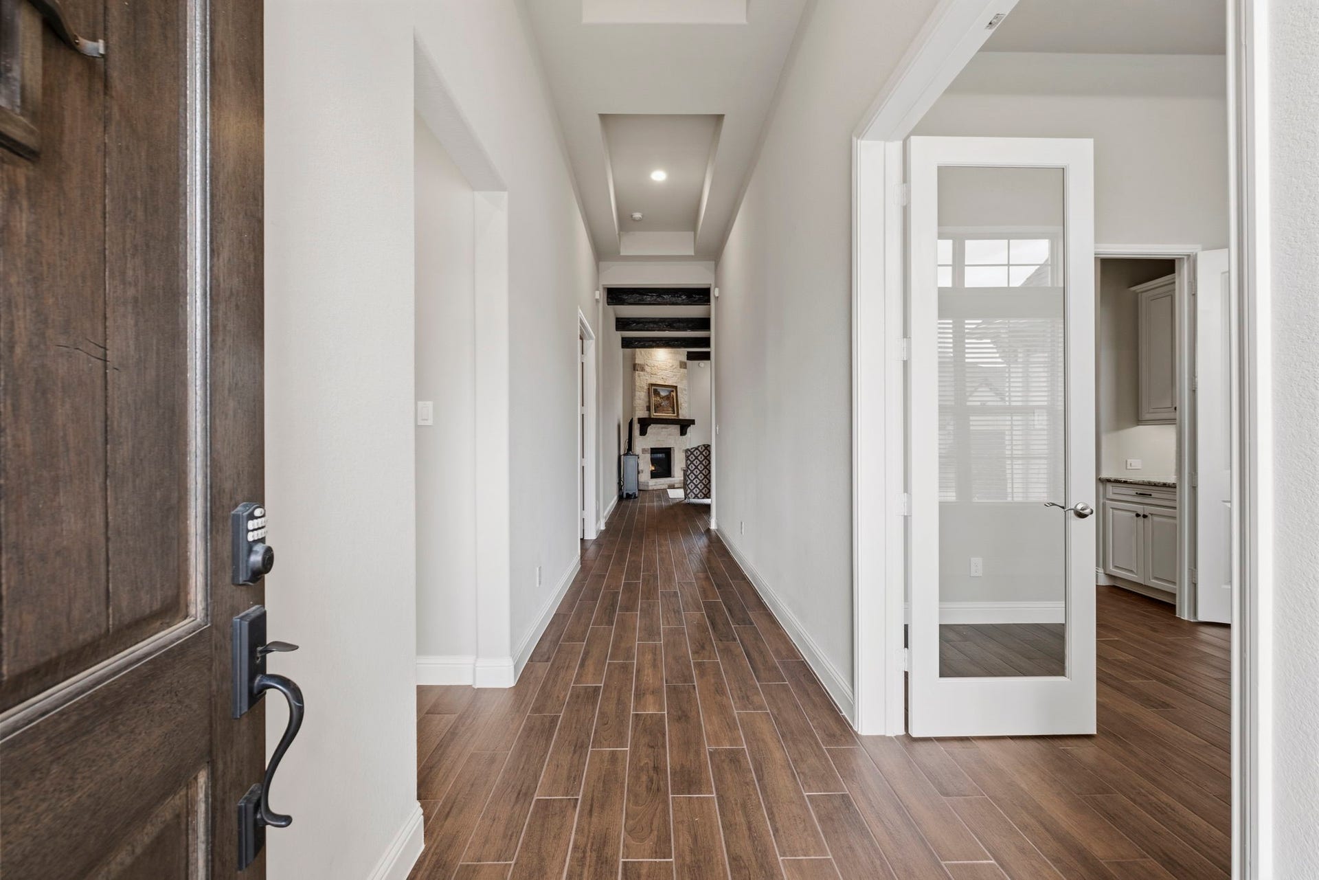 19314 Trotting Green Trail, Tomball, TX 77377 Come inside and see all this home has to offer! The easy to care for wood-look tile can be found throughout the home.