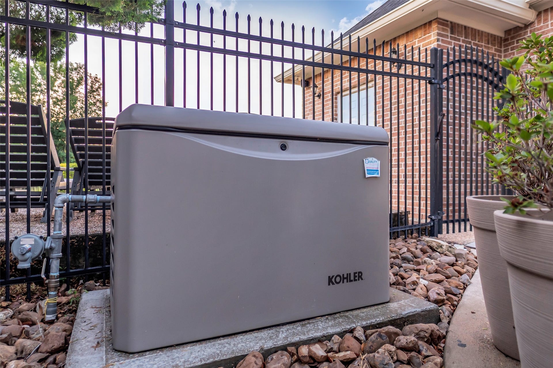 8703 Stones Throw Lane, Missouri City, TX 77459 Home includes a Kohler whole home generator.