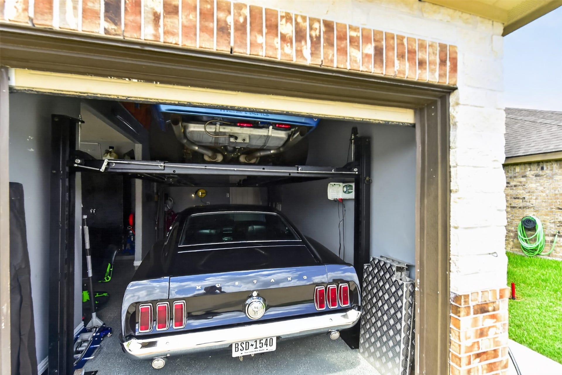 Third car garage with a car lift!