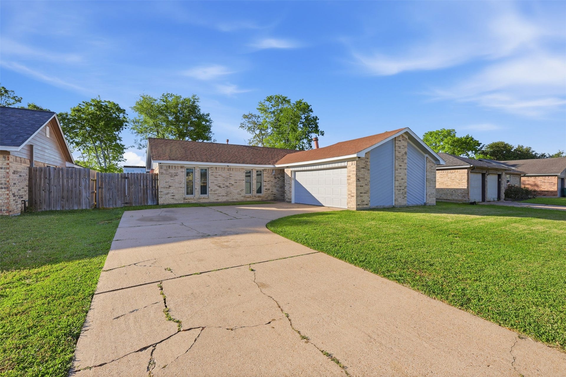 5919 Ollia Circle, Pasadena, TX 77505 Double wide Extra Drive way, into 2 car garage