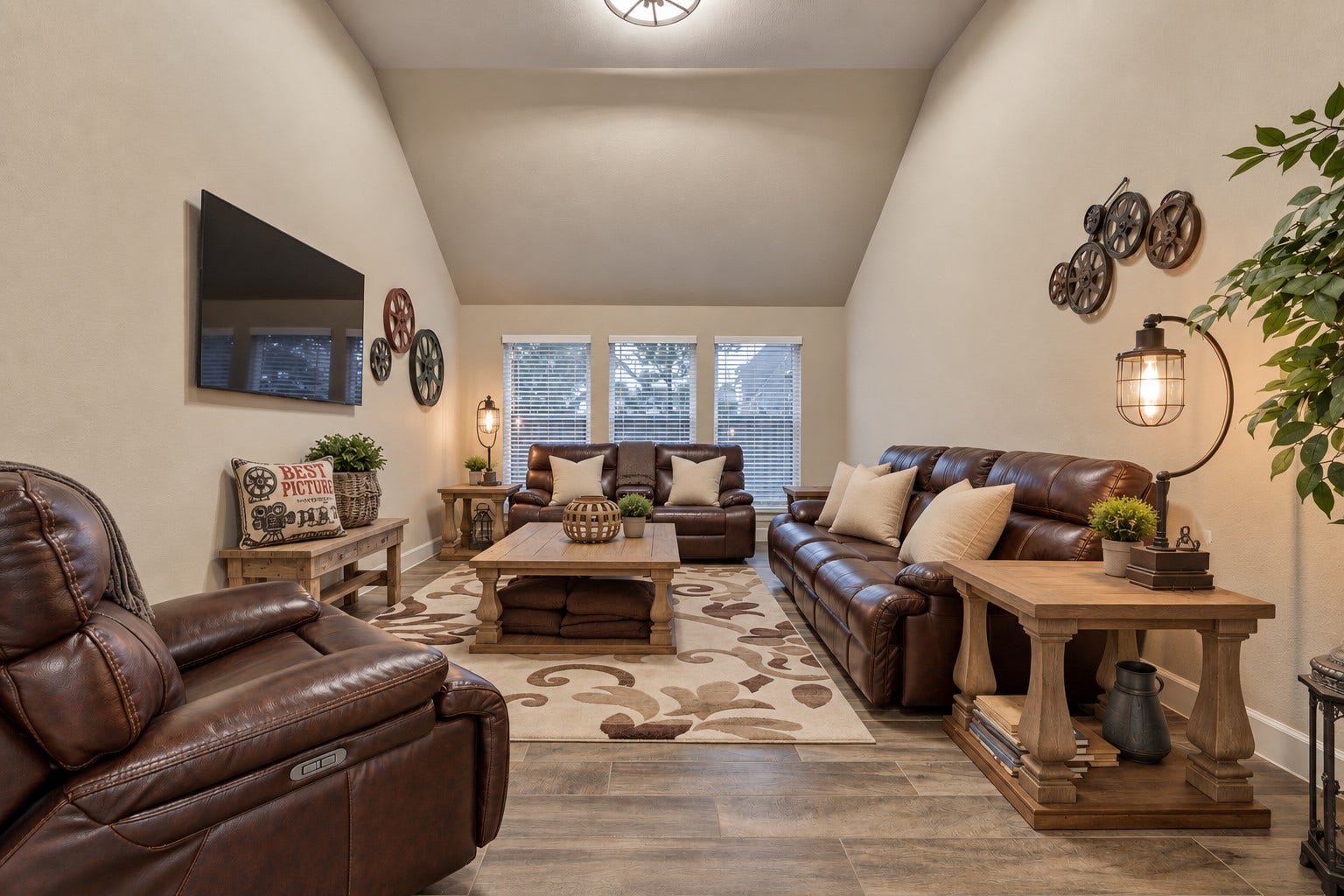 305 Pewter Sky Drive, Montgomery, TX 77316 Spacious game room tucked behind double doors offers a versatile second living space with plenty of room for movie nights, gaming or entertaining.