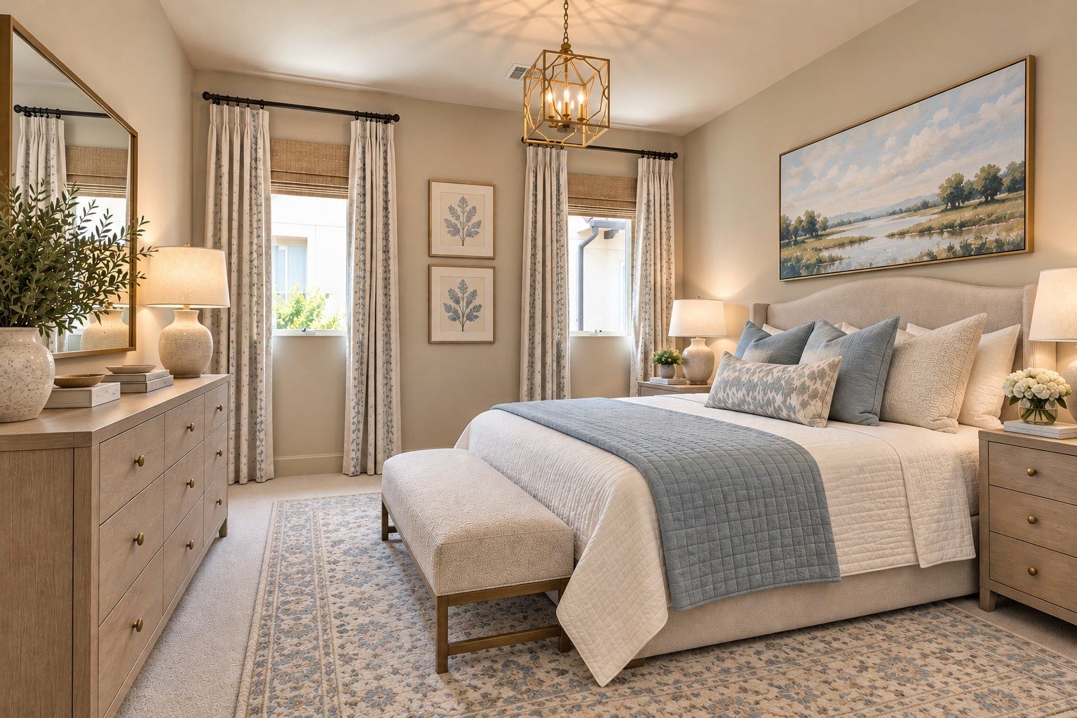 7 Dorset Square, The Woodlands, TX 77381 Ensuite bedroom 3. Photo is virtually staged/enhanced.