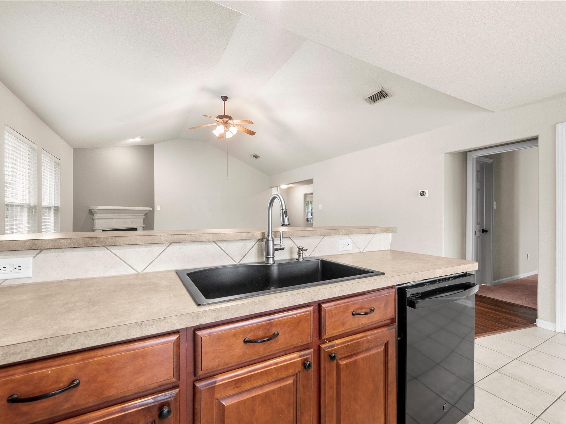 20118 Monarda Manor Court, Spring, TX 77379 The kitchen seamlessly connects to the family room and breakfast nook, creating a functional layout designed for both daily routines and gatherings.