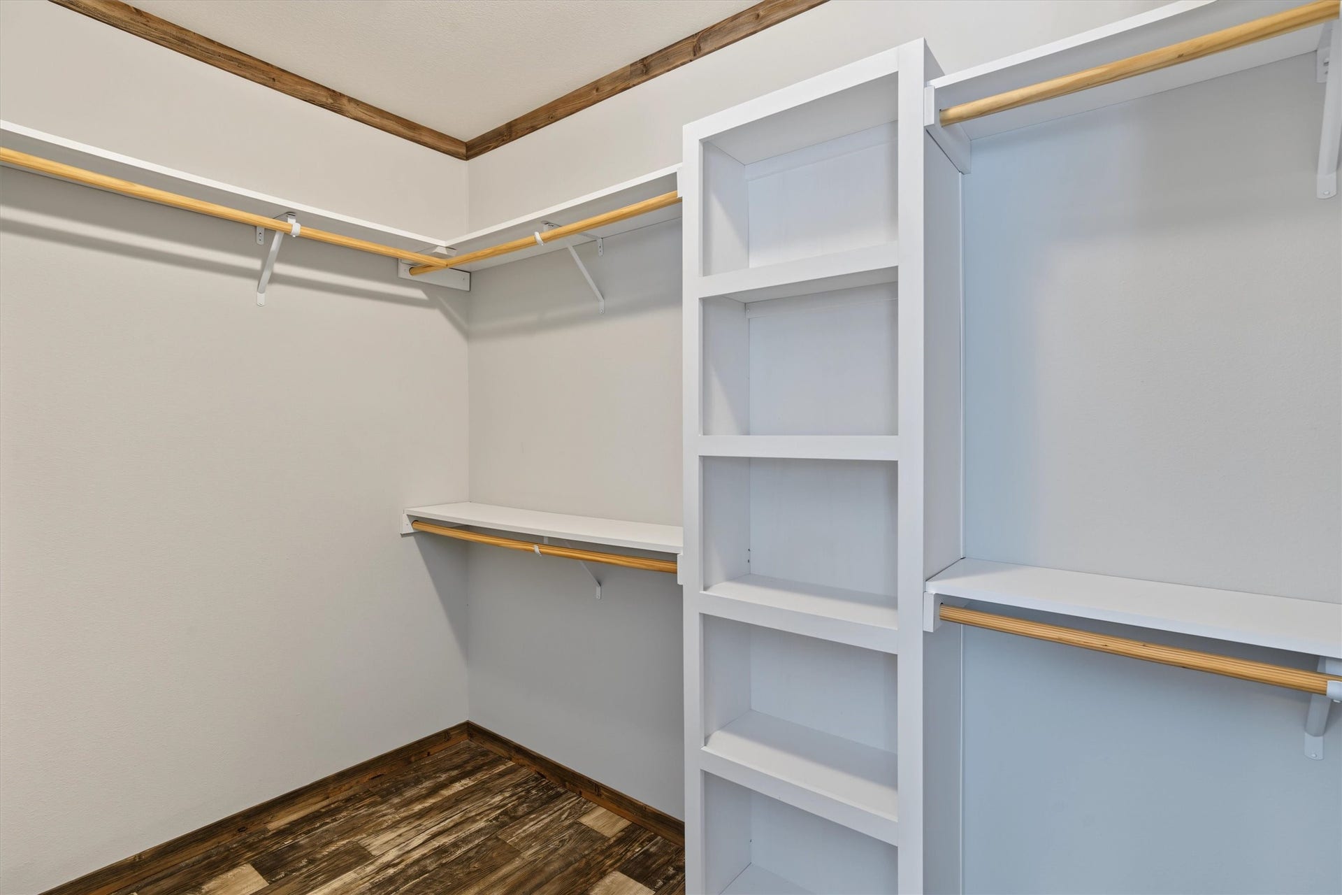 546 5th Street, Dickinson, TX 77539 Plenty of storage and built in shelving in the primary bedroom closet