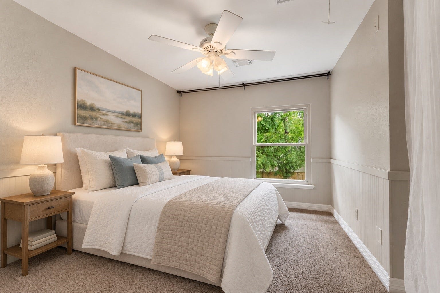 27 W Stony Bridge Court, The Woodlands, TX 77381 Virtual Staged Secondary Bedroom
