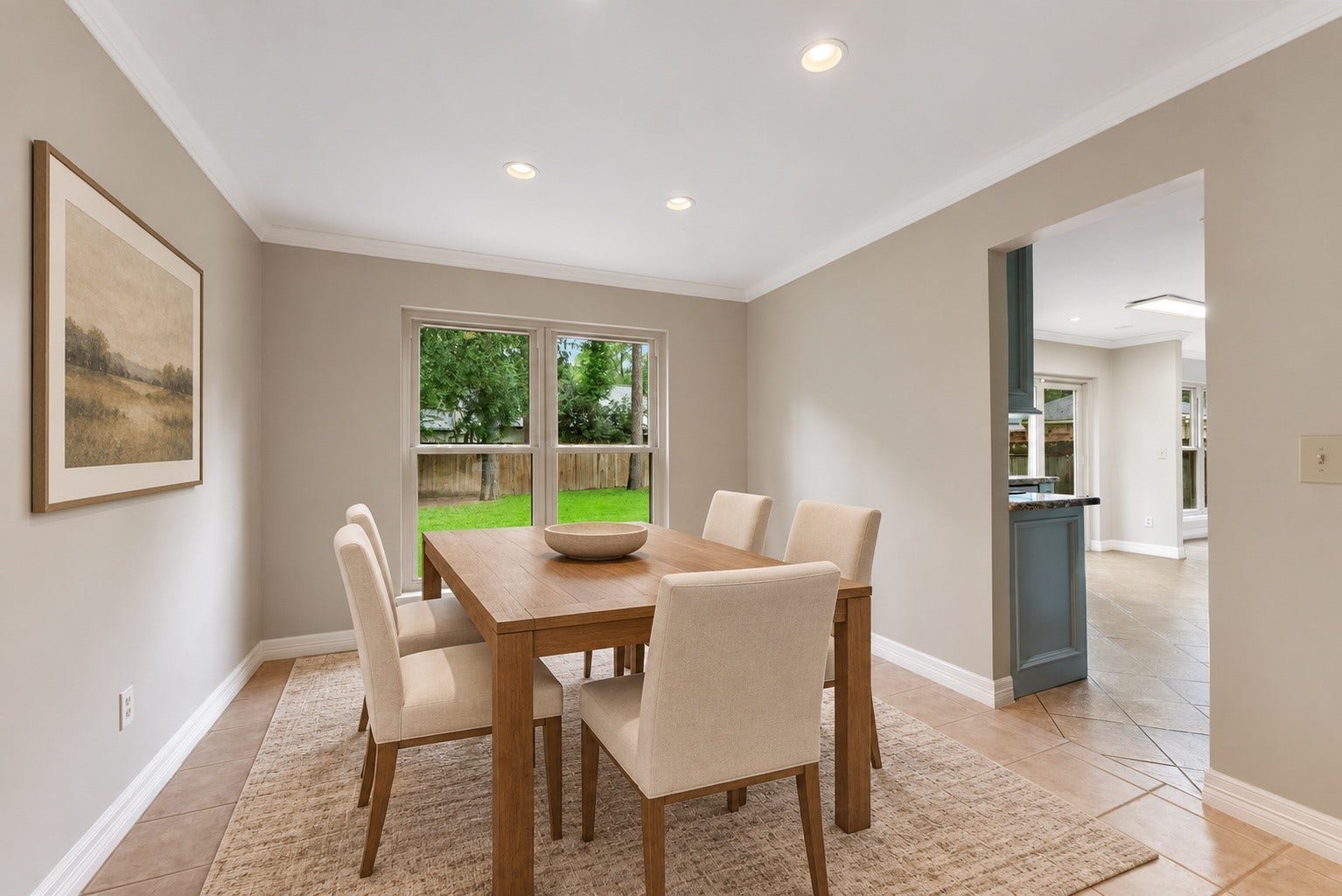 27 W Stony Bridge Court, The Woodlands, TX 77381 Virtual Staged Dining Room