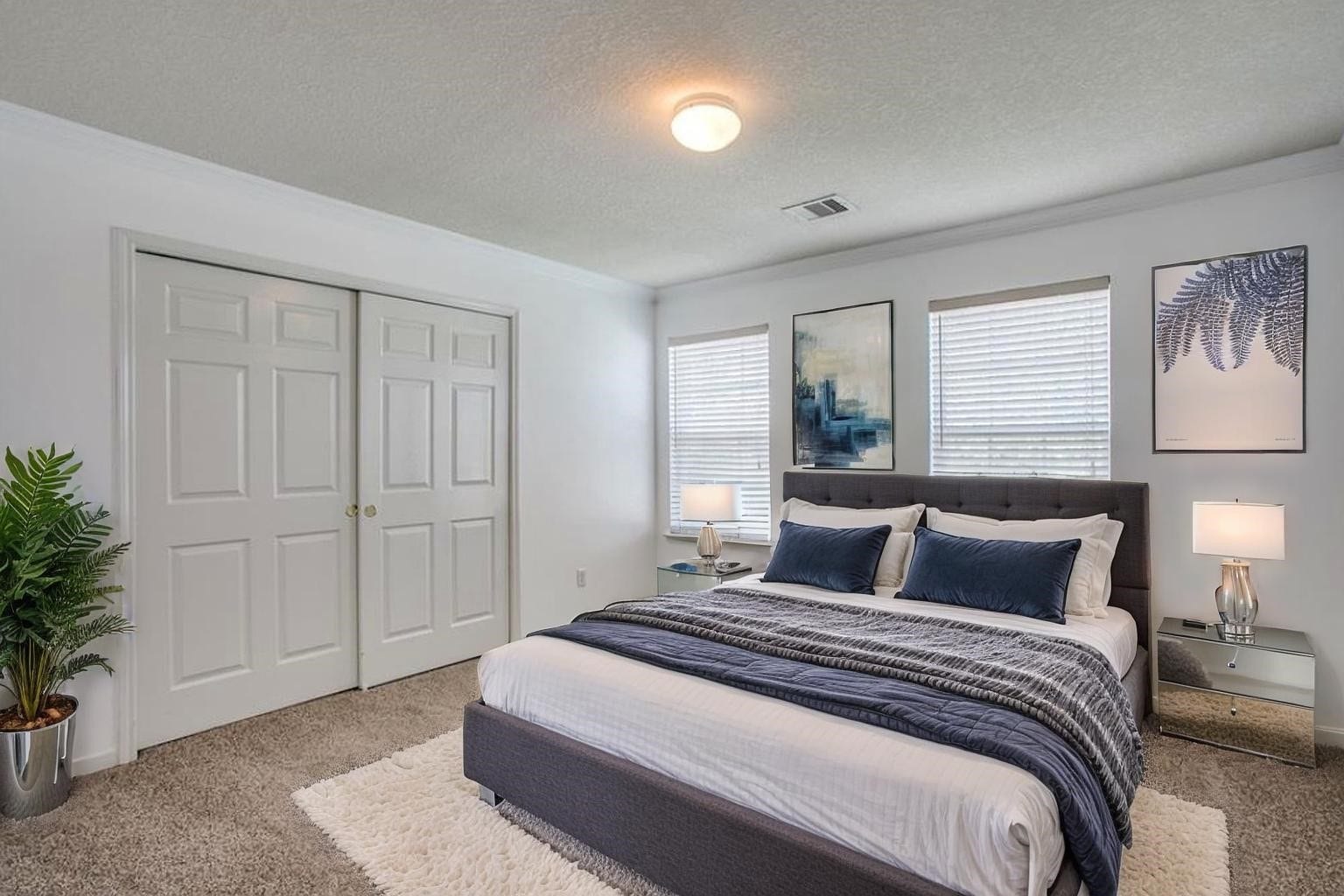 9907 Valance Way, Conroe, TX 77385 Digitally staged bedroom