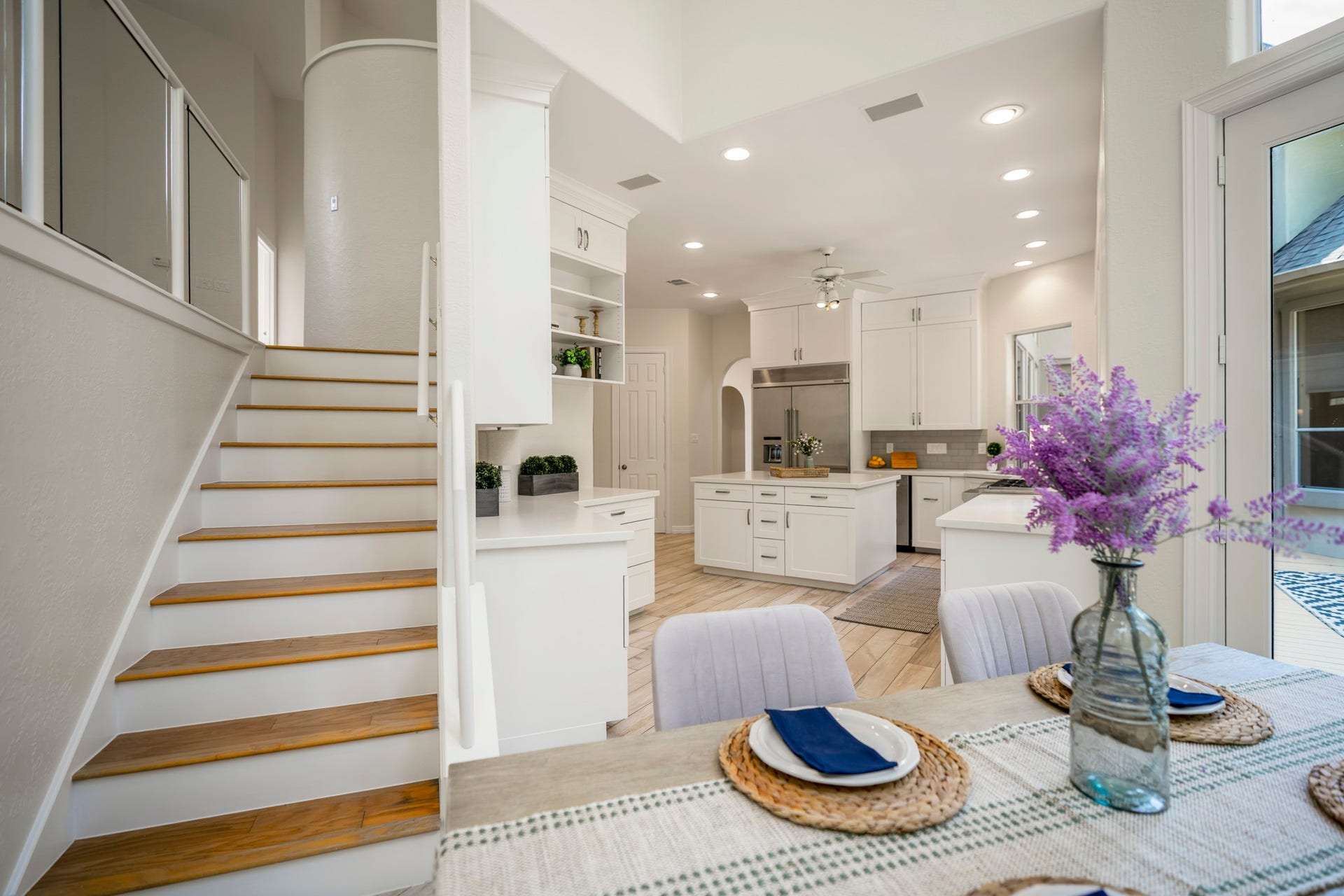 863 Plainwood Drive, Houston, TX 77079 An open layout connects the kitchen naturally to the dining and living spaces.