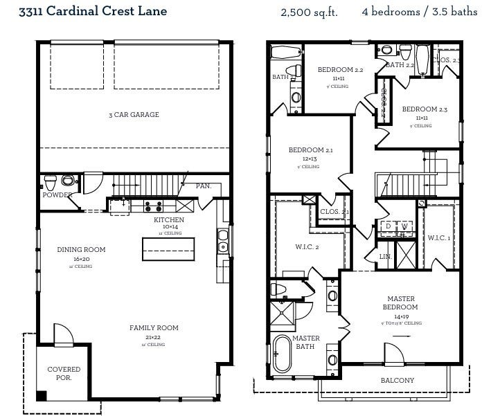 3311 Cardinal Crest Lane, Houston, TX 77080 This is the floor plan for 3311 Cardinal Crest