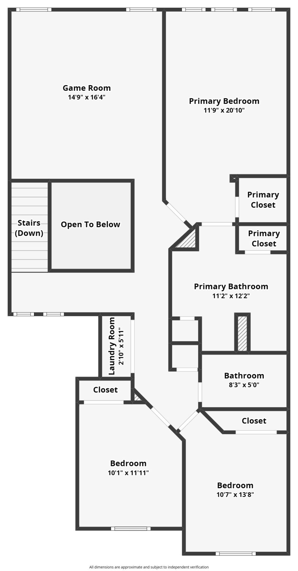 34 Wintergreen Trail, The Woodlands, TX 77382 Floor Plan (second floor)