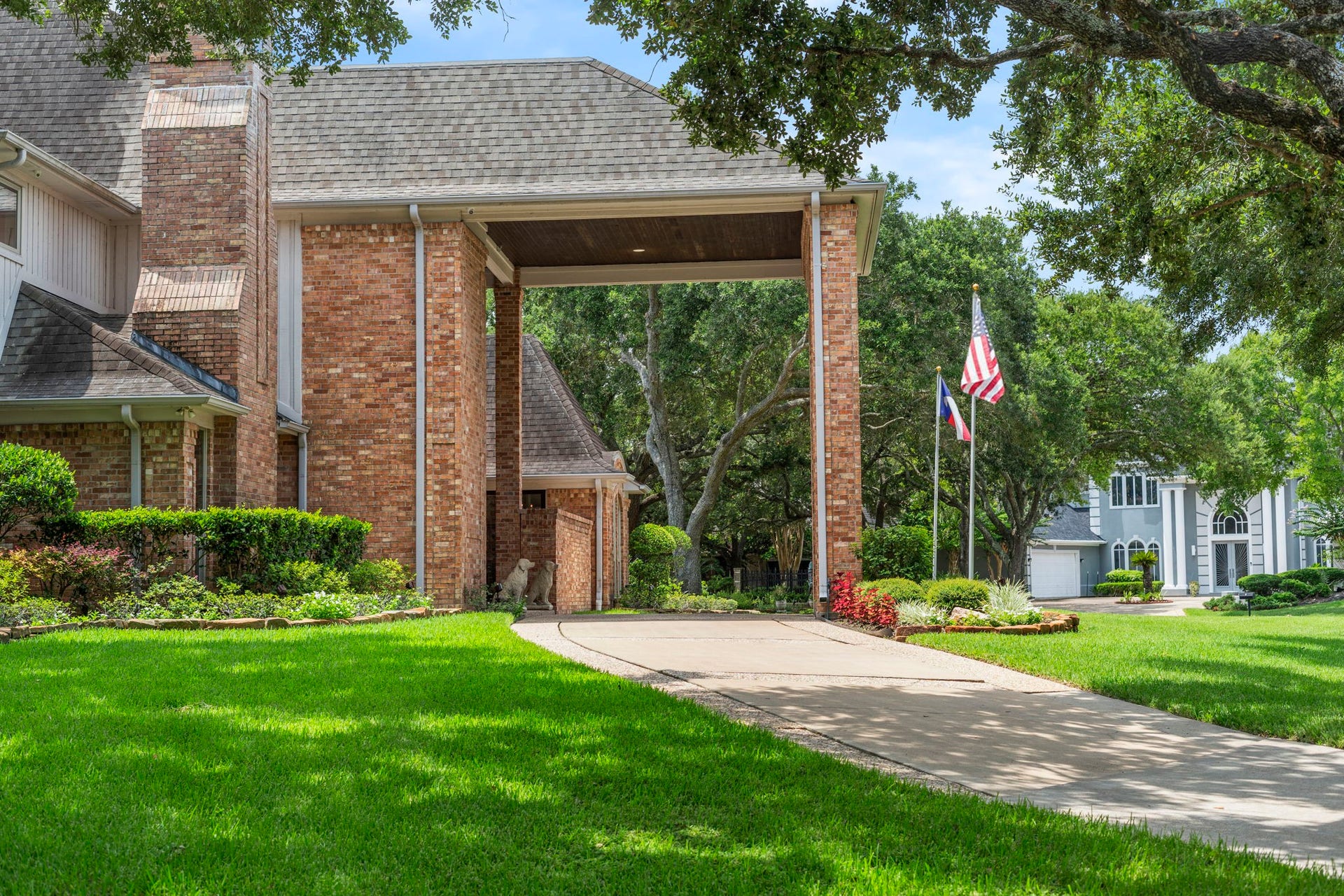 Living space done rightthis custom home on a premier lot in sought-after Sugar Creek blends clean lines, warm textures and thoughtful design.