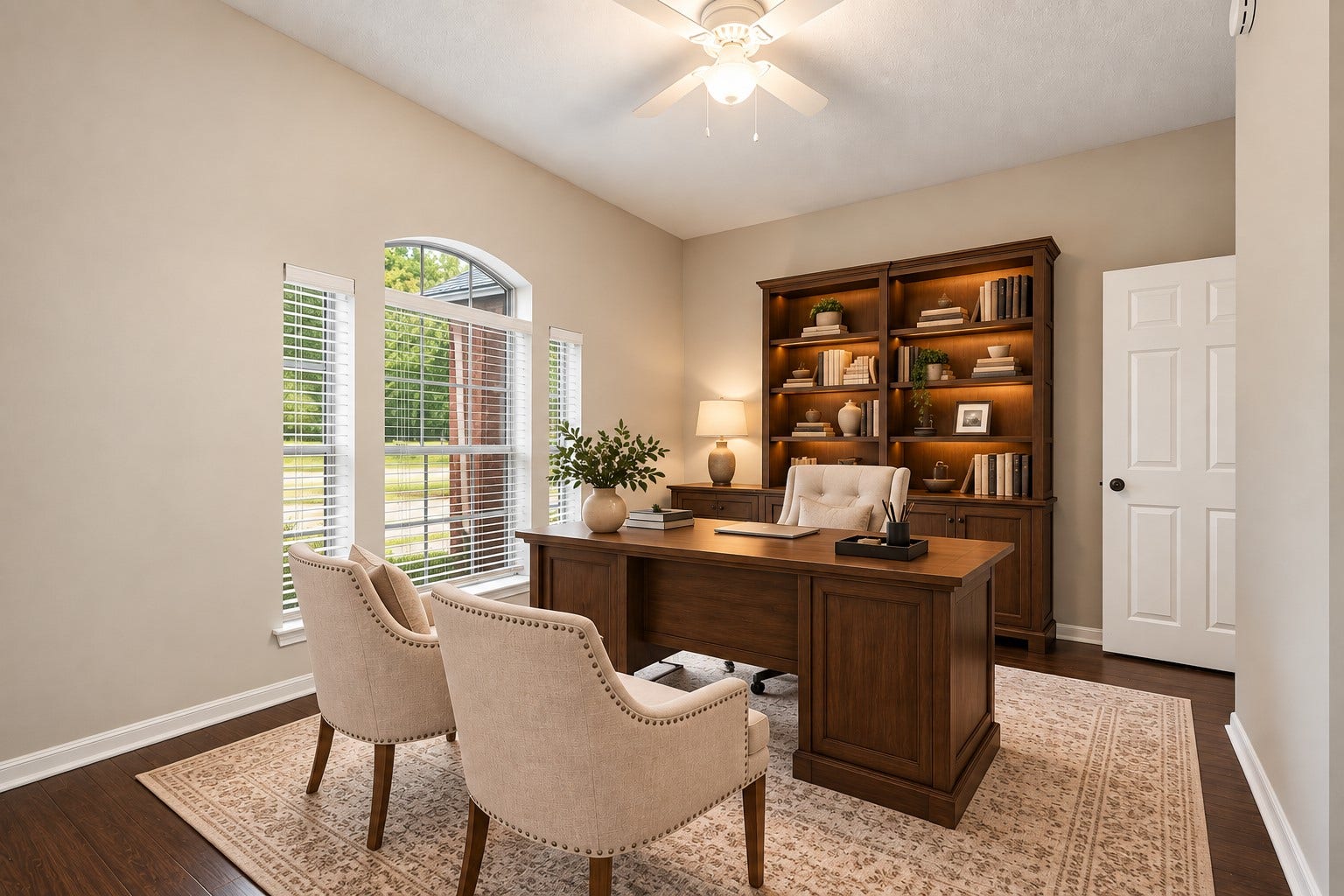 14319 Floret Estates Court, Cypress, TX 77429 The private home office features a closet, offering the versatility of a fourth bedroom.