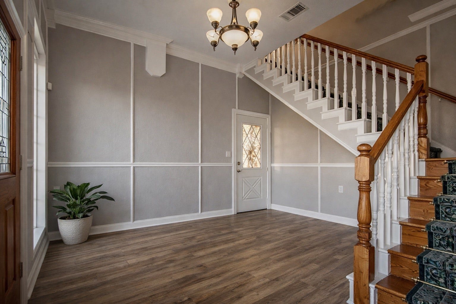431 Hana Drive, Tiki Island, TX 77554 Entry foyer with staircase