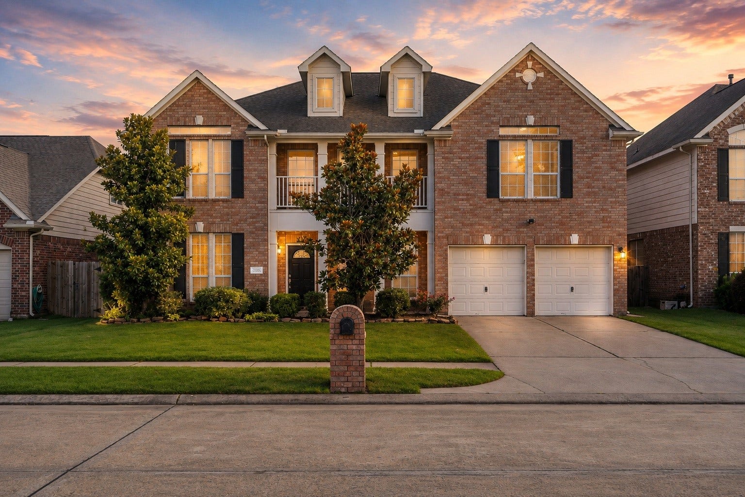 3306 Colleville Sur Mer Lane, Spring, TX 77388 The expansive front lawn provides plenty of open green space and showcases the home's impressive presence.