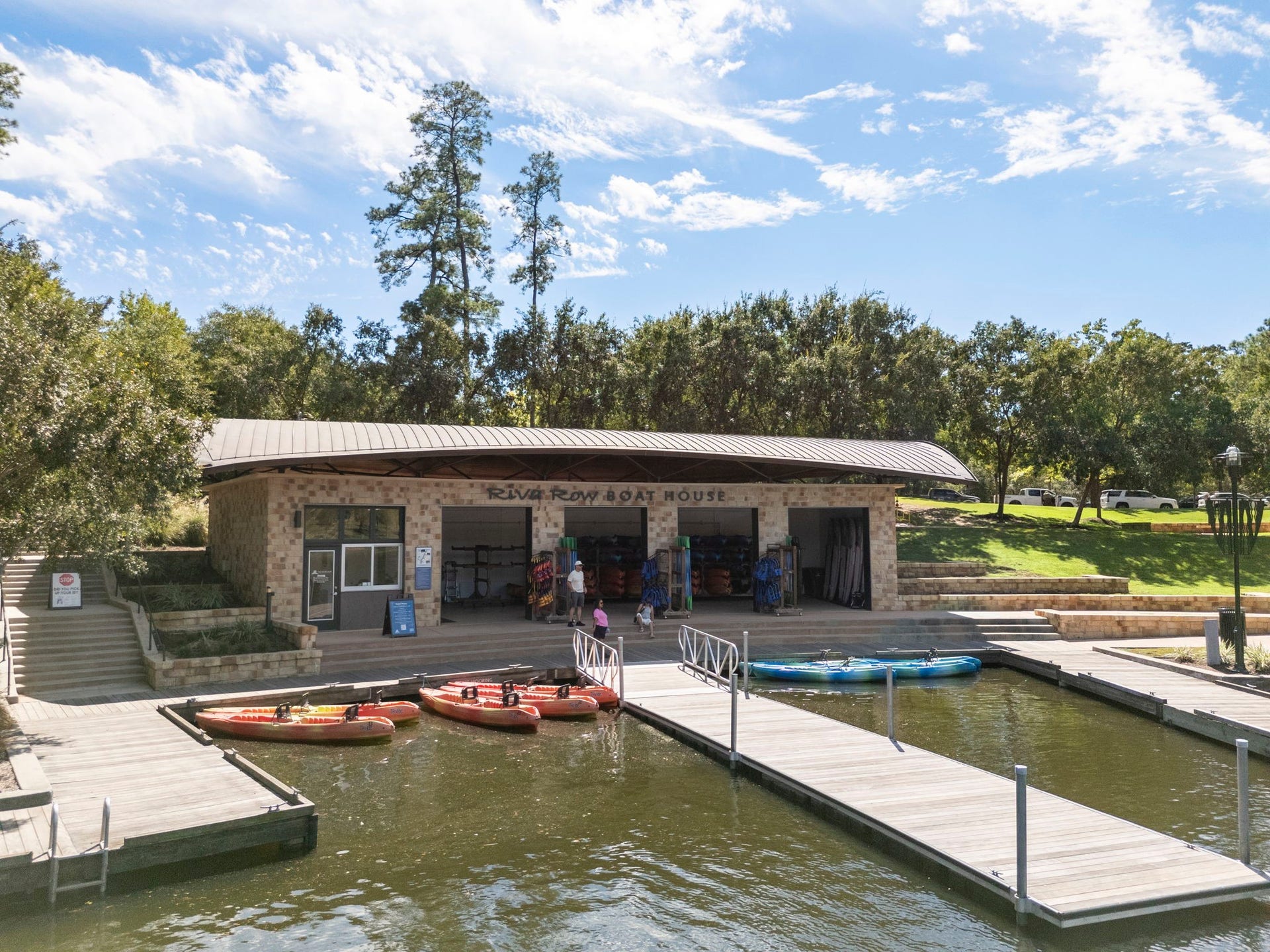 24 Riva Row, Spring, TX 77380 Live where The Woodlands comes to life, just steps from The Waterway, the Cynthia Woods Mitchell Pavilion, Town Green Park, and the Riva Row Boat House.