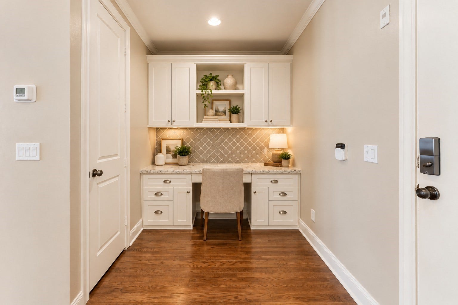 24 Riva Row, Spring, TX 77380 Your new favorite spot to plan, work, or catch up on email, just steps from the kitchen. Virtually staged.