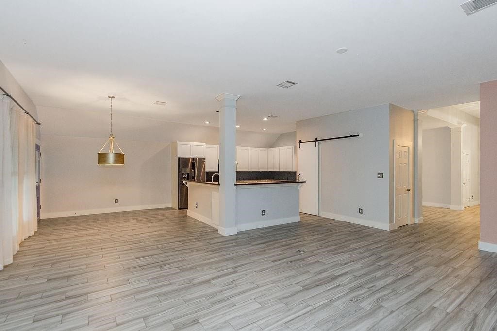 Large kitchen with large living and breakfast room