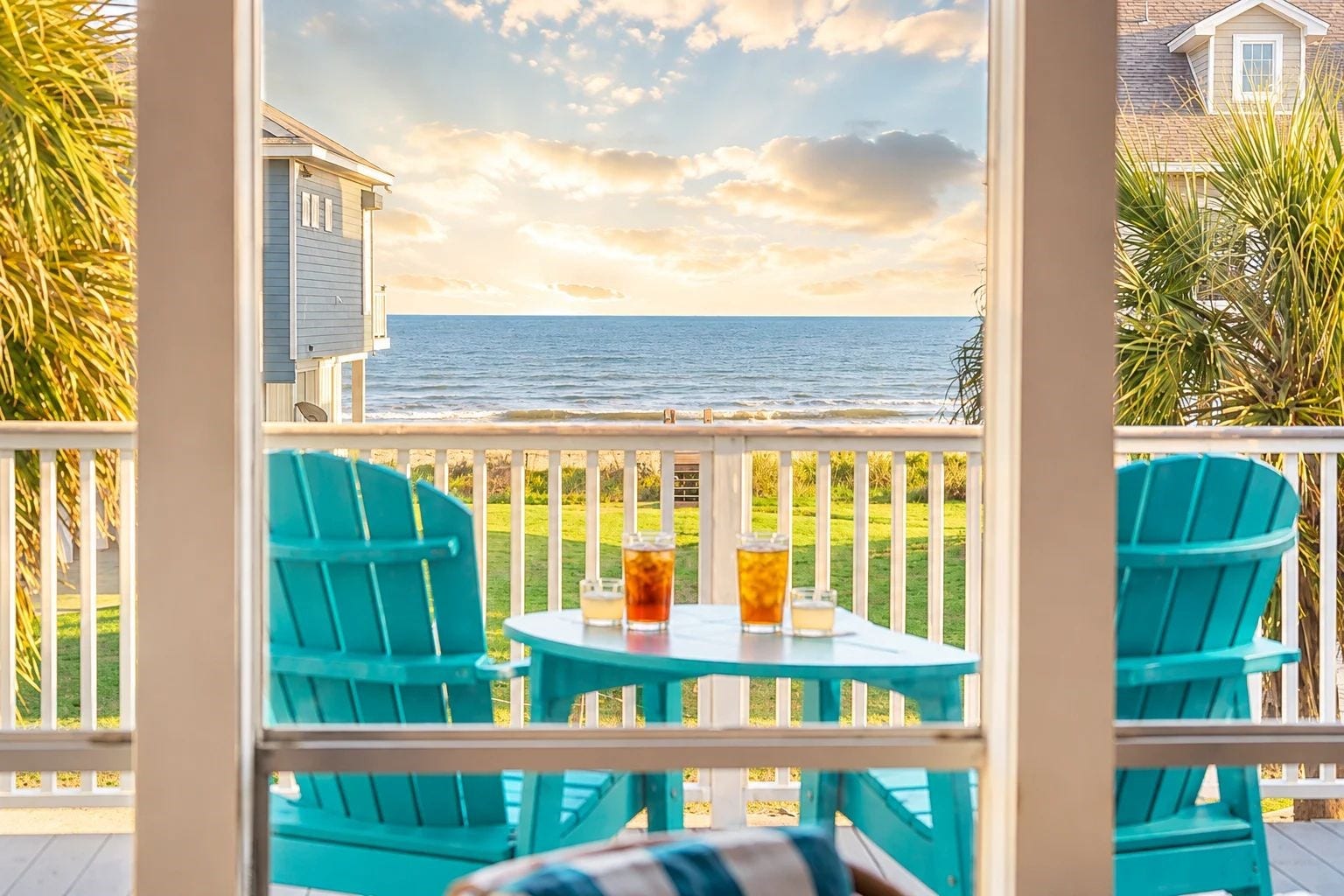18410 E De Vaca Lane, Galveston, TX 77554 Wake up to stunning Gulf views and step outside to enjoy your morning coffee or iced tea surrounded by the sights and sounds of the beach.