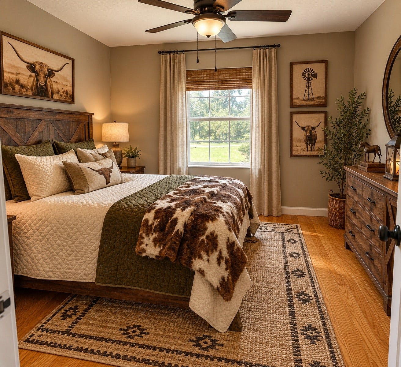3689 County Road 851A, Brazoria, TX 77422 Staged bedroom number 2. Add some furniture and this vision comes to life.