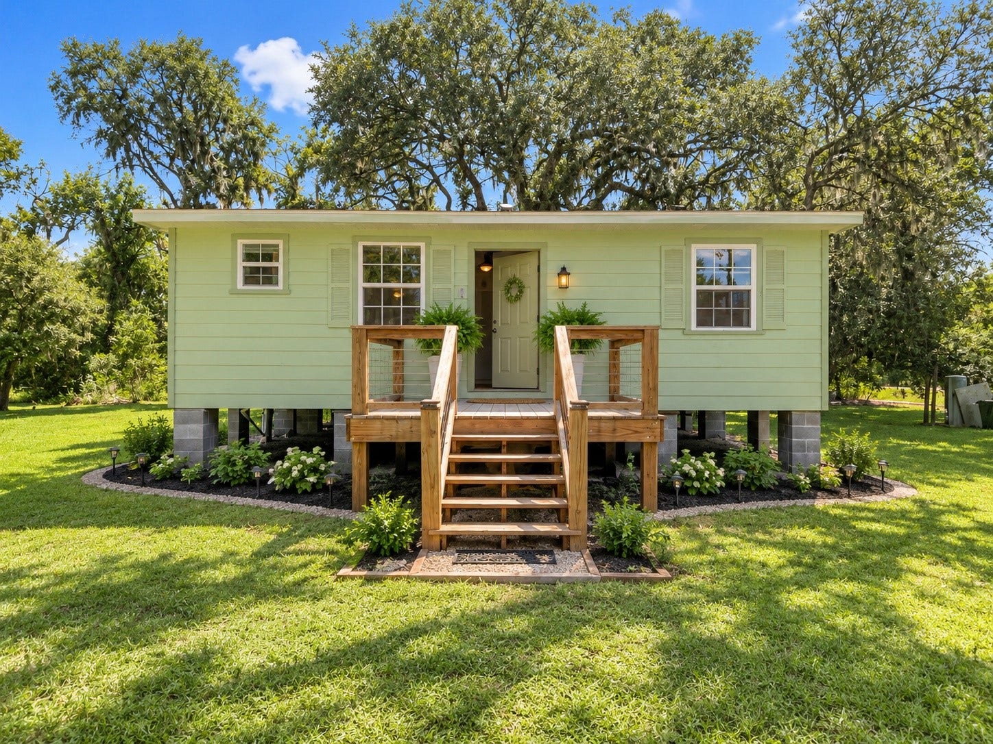 3689 County Road 851A, Brazoria, TX 77422 Staged exterior of home. See the vision. Add a few plants and this vision becomes a reality.