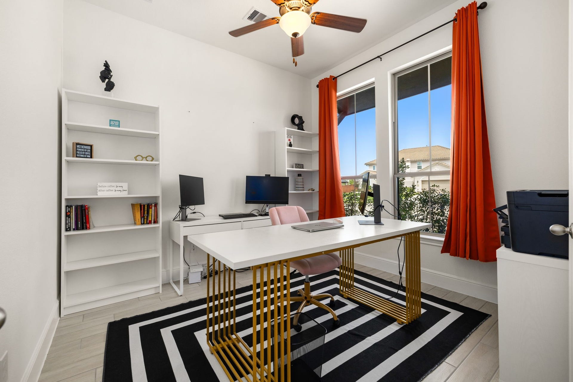 6903 Shoreline View Drive, Katy, TX 77493 Home office gracefully sits behind glass French Doors!