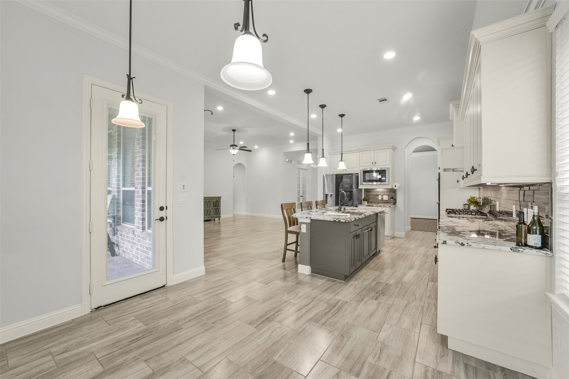 21011 Atascocita Point Drive, Humble, TX 77346 Back door leads to your outdoor retreat