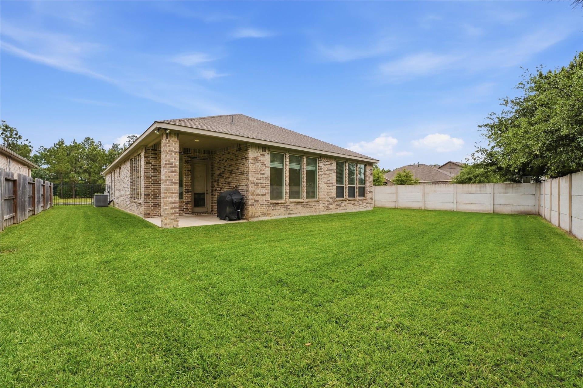 Room to enjoy the outdoors--With covered patio, fenced yard and the added privacy of no rear neighbors.