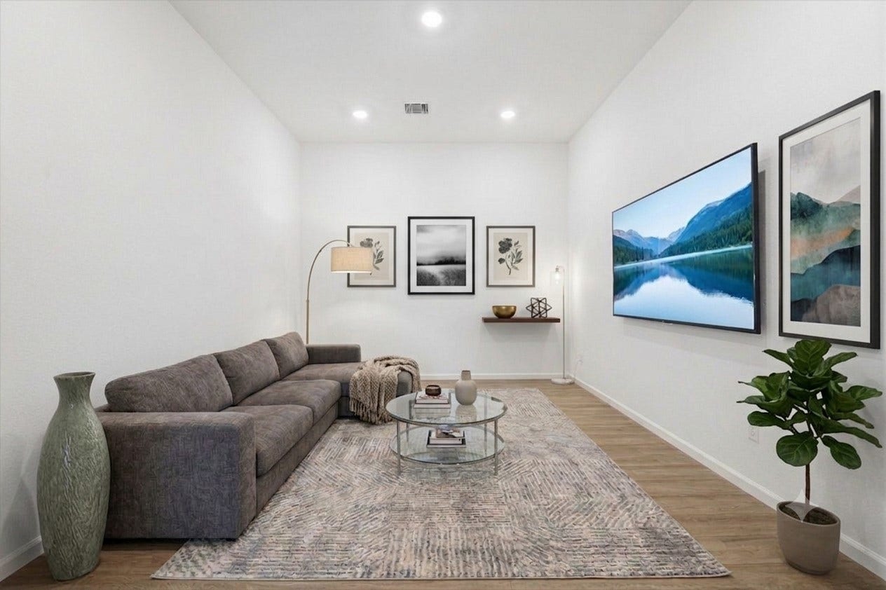 A True Bonus Space--not another bedroom doing double duty. Game Room, media room, fitness room, hobby space or second office *Virtually staged room*.