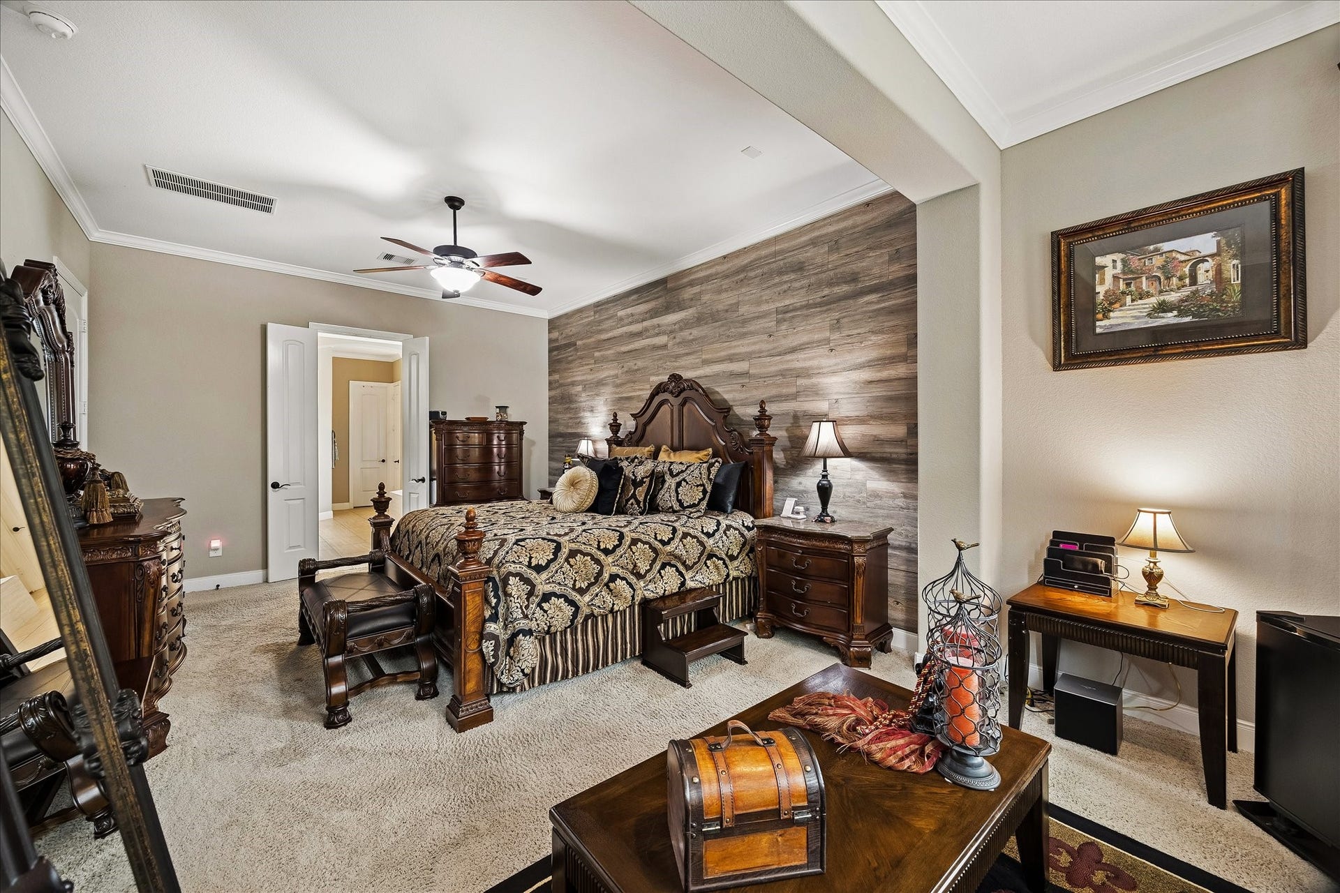 17427 Stonebrook Run Court, Tomball, TX 77375 A larger furniture arrangement can comfortably coexist with space to sit, read or unwind without making the room feel crowded.