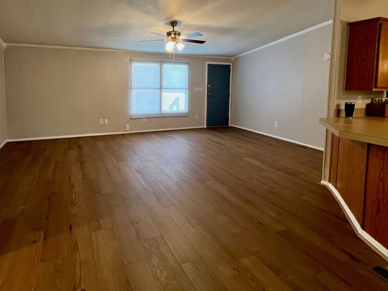 16128 Lone Star Ranch Drive, Conroe, TX 77302 Living room view from the dining room.