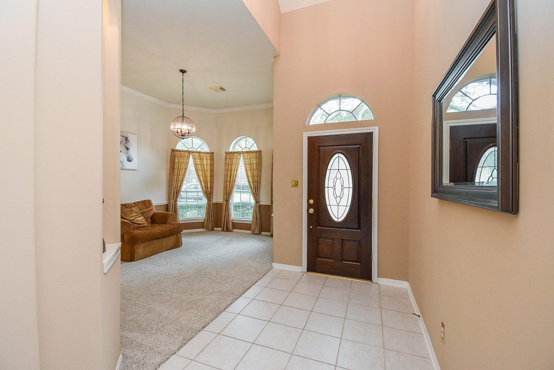 1727 Maryvale Drive, Katy, TX 77494 View to the front door with your formal dining room to your left.