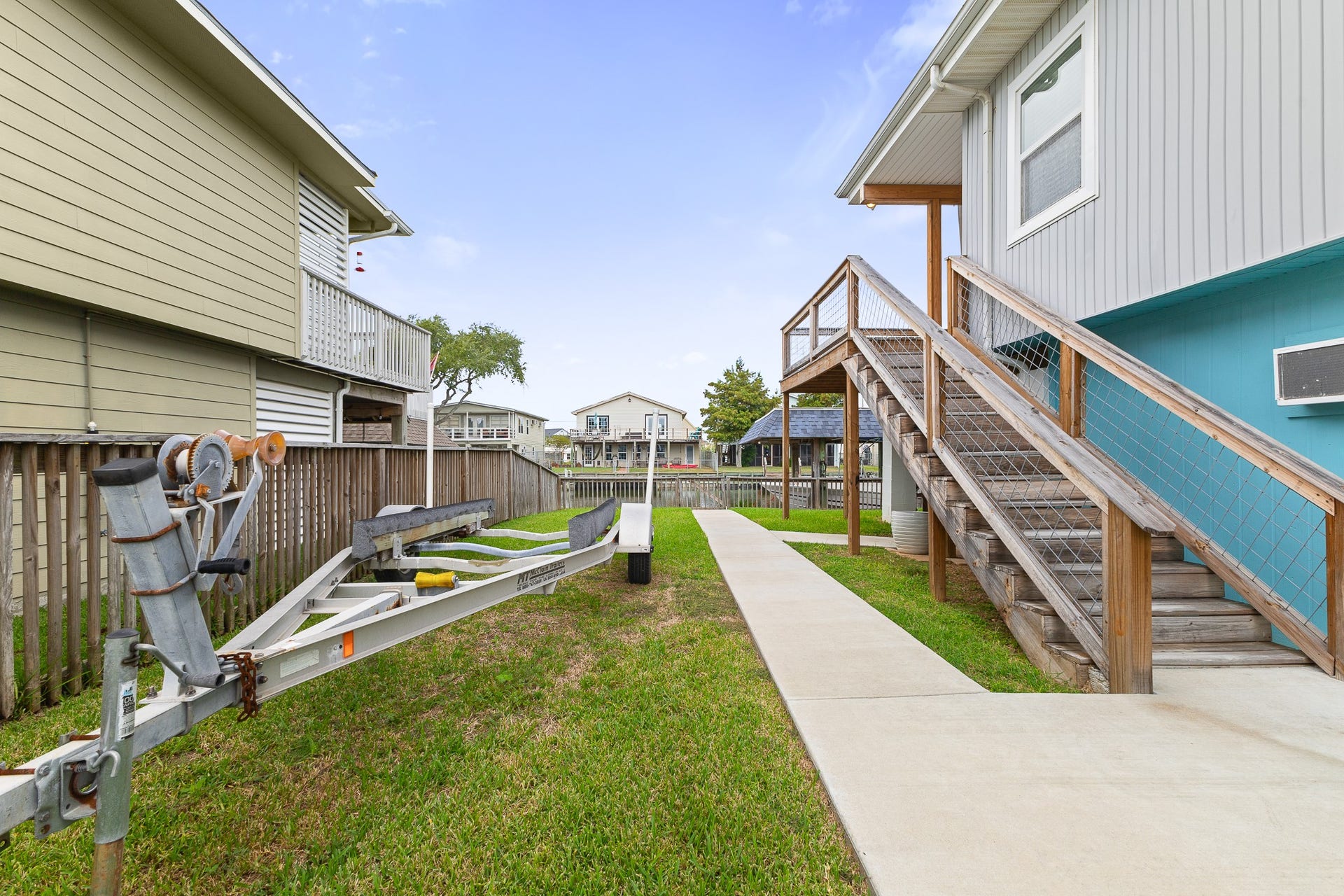 66 Tarpon Street, Bayou Vista, TX 77563 Fenced yard with room for a boat trailer