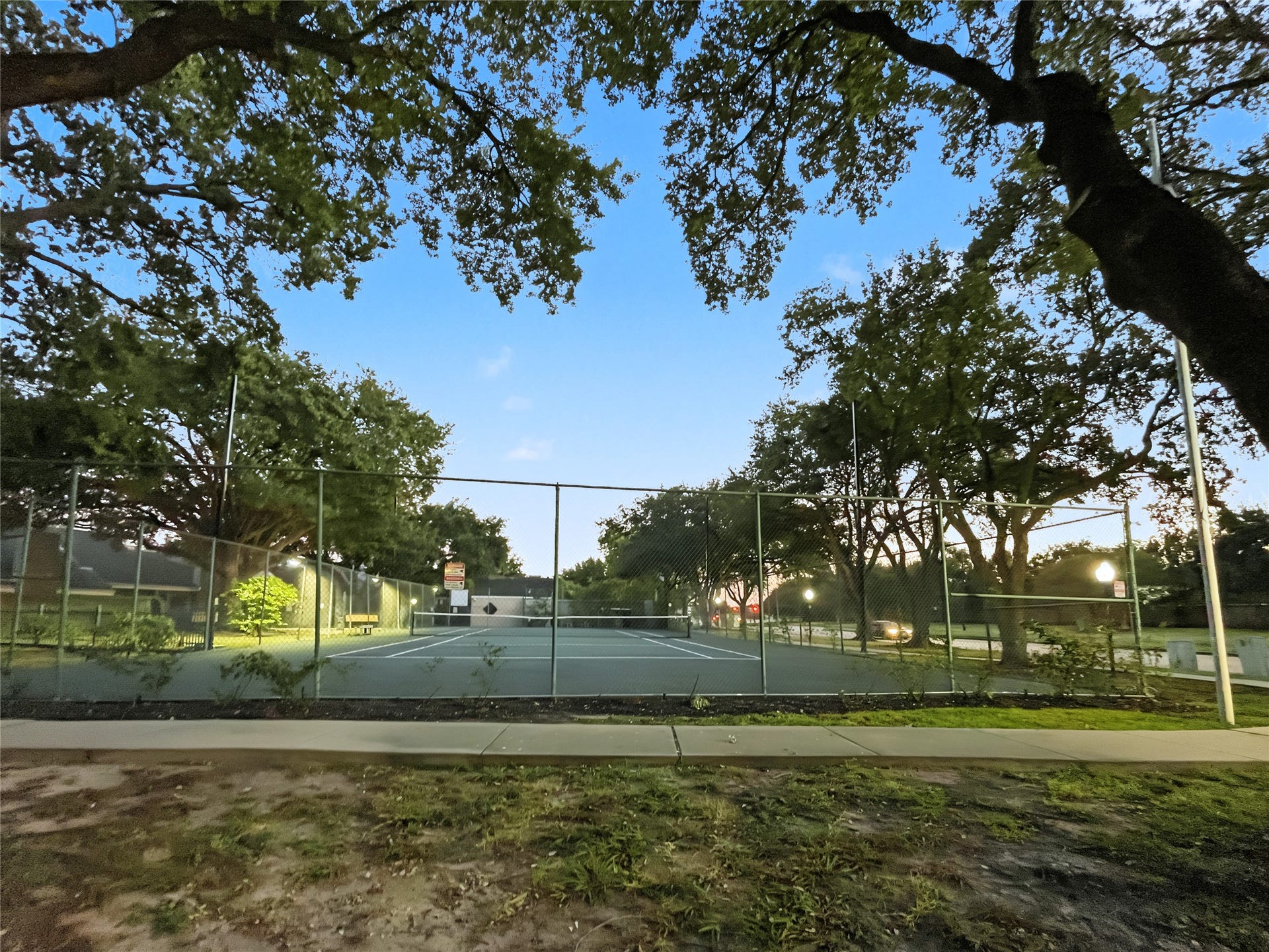View of one of the tennis courts in the subdivision.