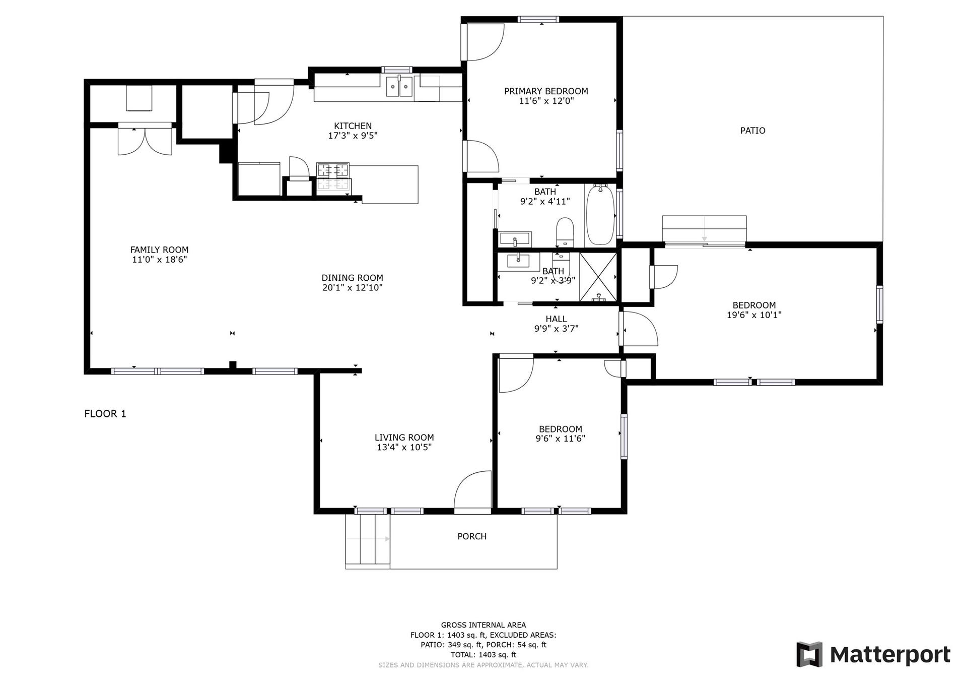 1518 Sabine Street, Houston, TX 77007 Floorplan of 1518 Sabine