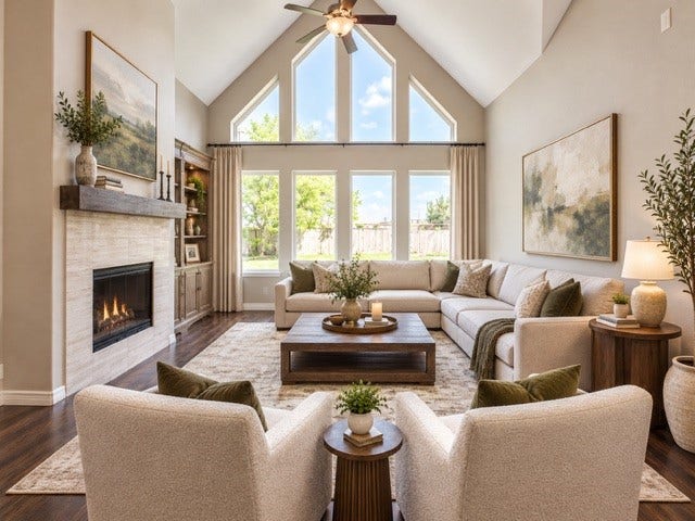 2643 River Run Road, Missouri City, TX 77459 Living Room Virtually staged