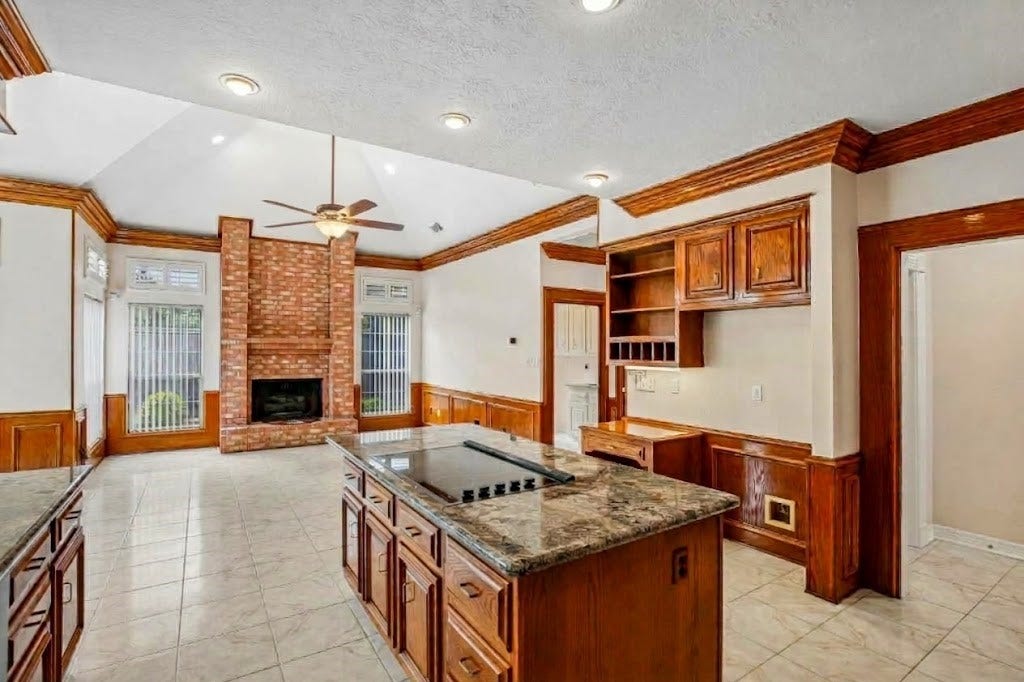 Cozy fireplace in family room to create your forever memories with family and friends