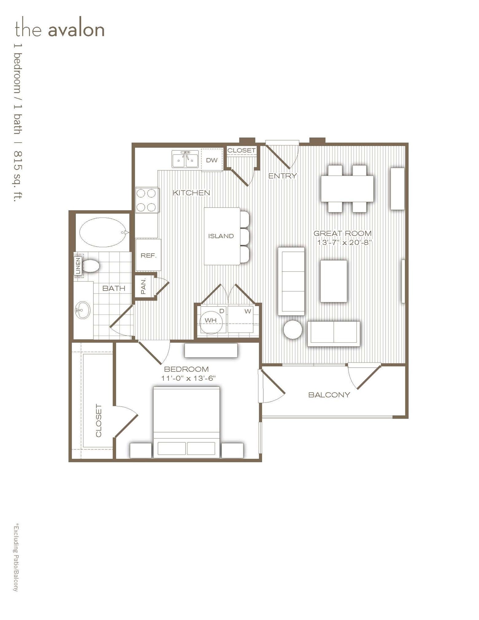 2700 Brazos Street, #4420, Houston, TX 77006 This dreamy plan offers large living and dining areas and a balcony.
