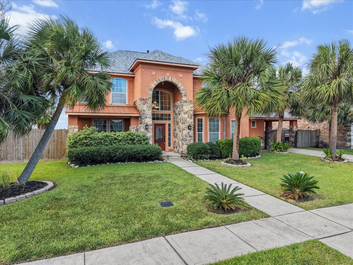 5230 Lagoon Court, Bacliff, TX 77518 Listen to the palm fronds rustle in the gentle bay breeze of this extraordinary home built with so many thoughtful upgrade and extras. Your personal paradise home awaits!