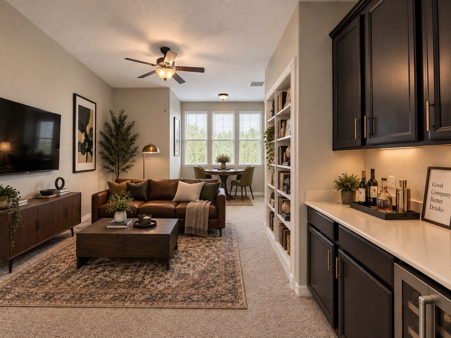 Virtually staged to showcase the rooms potential. Furniture and dcor are for illustrative purposes only.