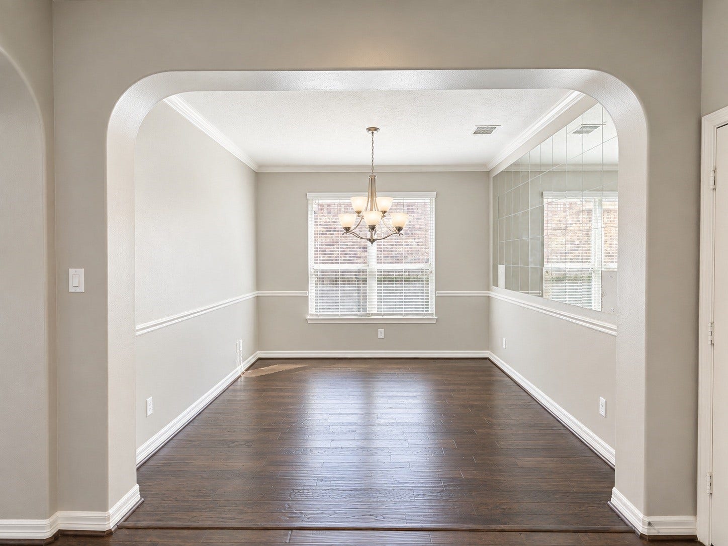 A beautifully appointed formal dining room offers an elegant setting for intimate dinners, holiday celebrations, and memorable gatherings.