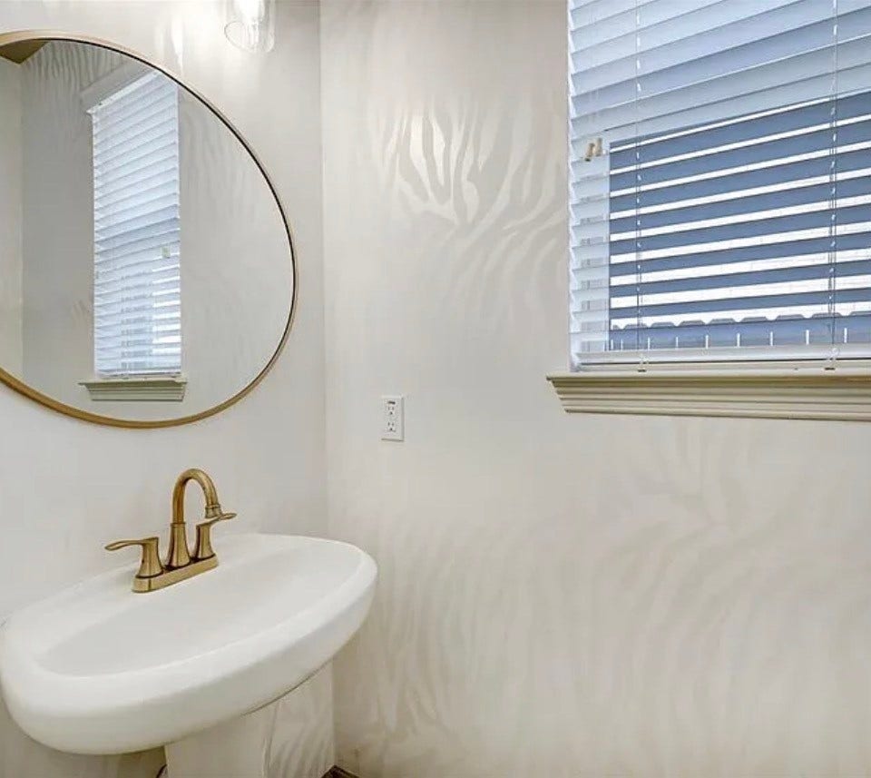 Half bath on the 1st floor