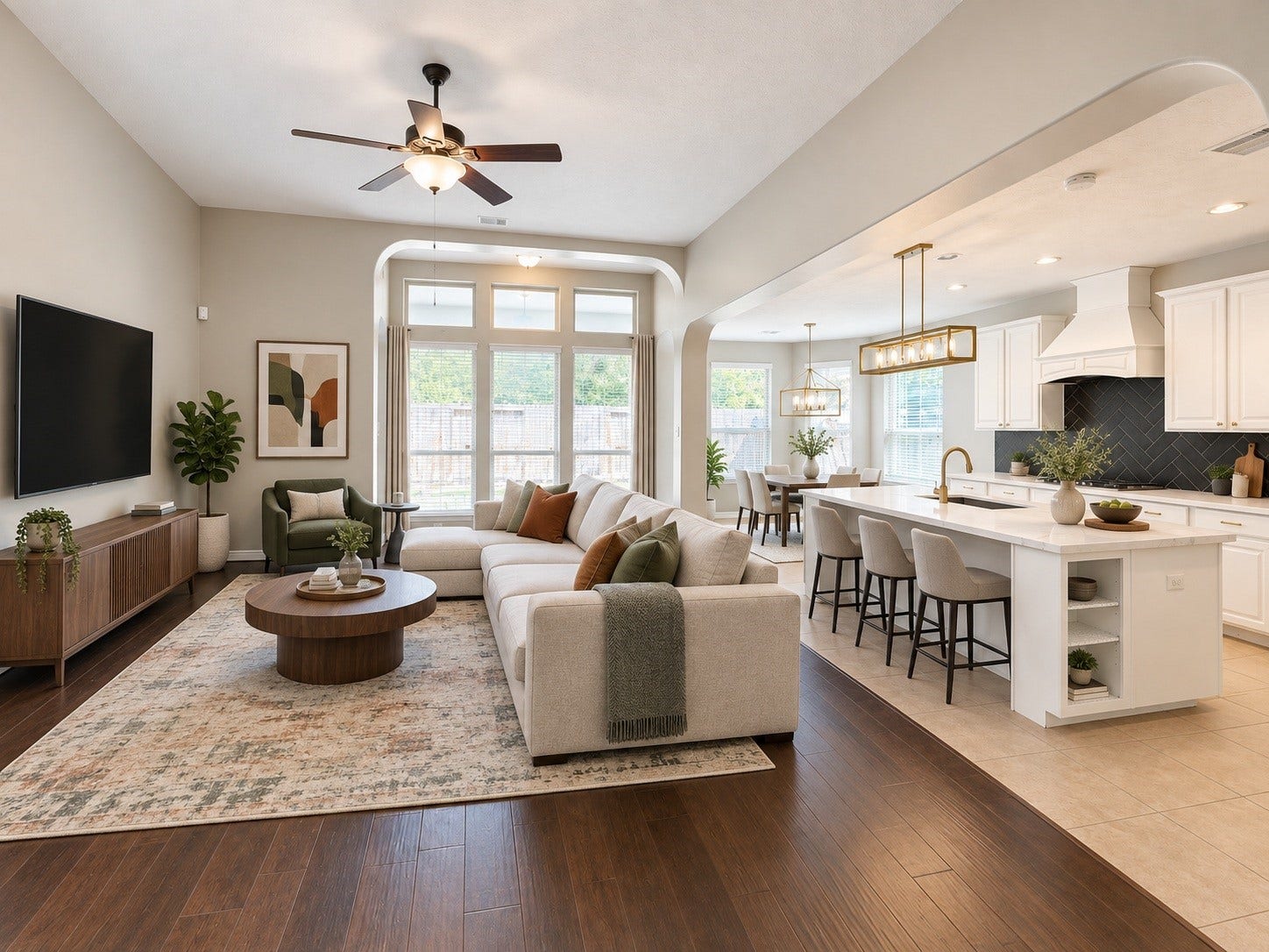 Virtually staged to showcase the rooms potential. Furniture and dcor are for illustrative purposes only.