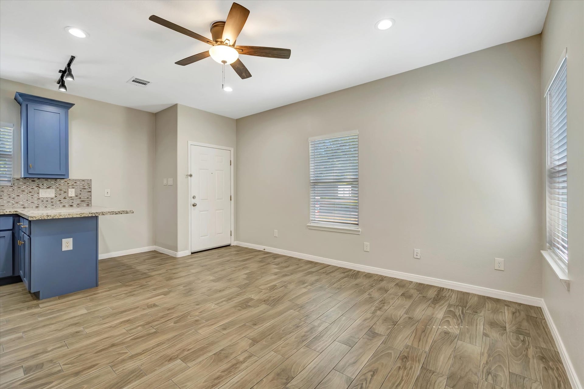 Living Area Has 2 windows in Living Area (Unit B 1 window)