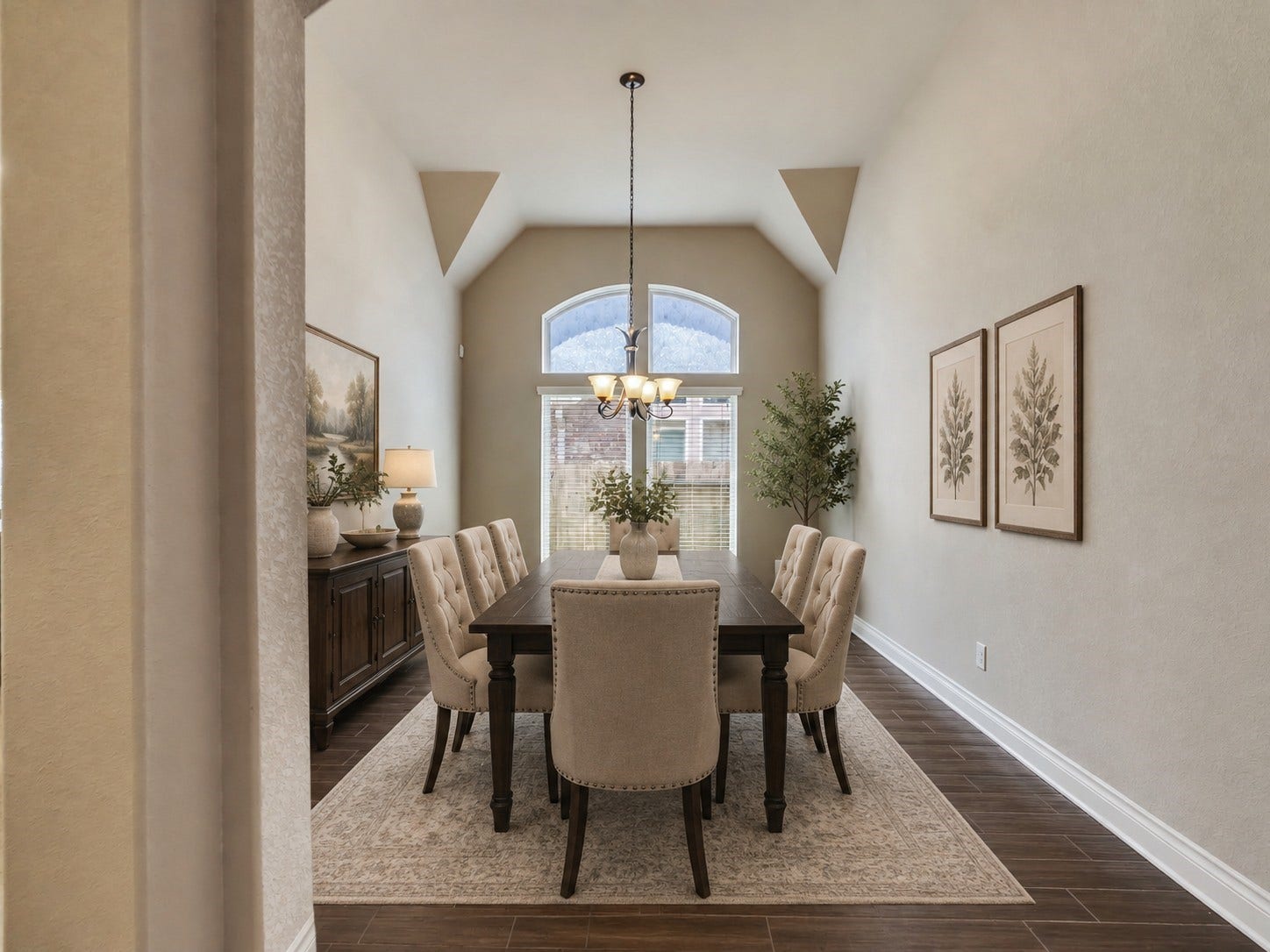 4131 N Creekmont Drive, Fresno, TX 77545 Virtually staged formal dining room.