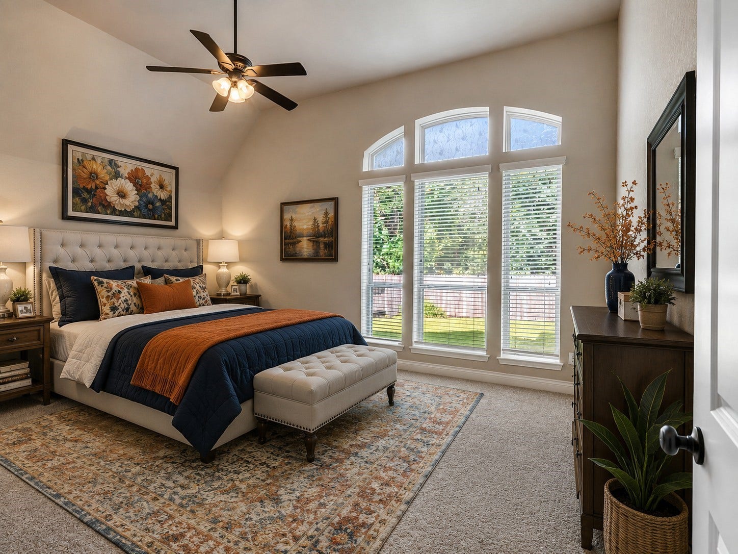 4131 N Creekmont Drive, Fresno, TX 77545 Virtually staged primary bedroom.