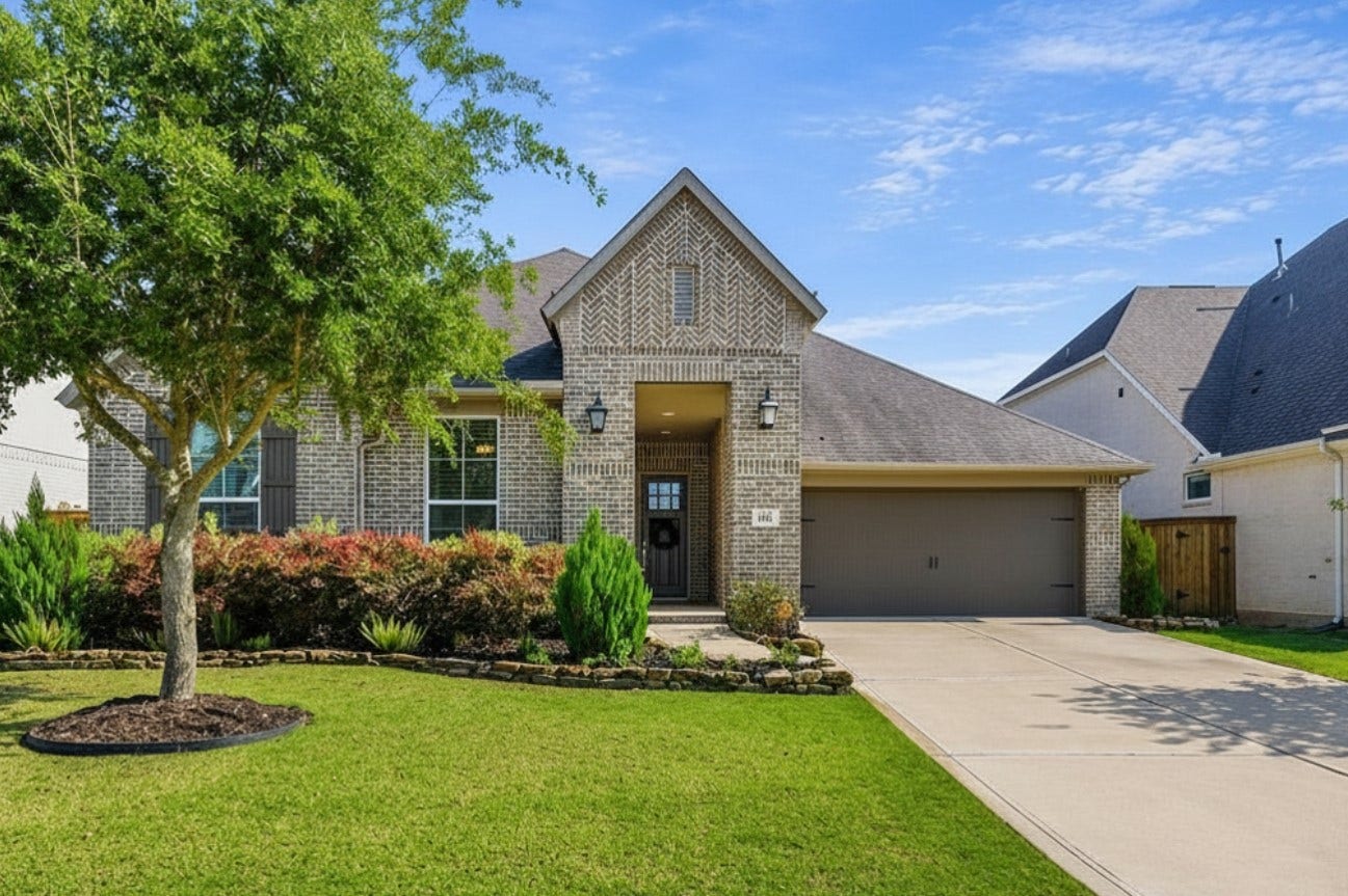Stunning one story home in Lake House! This rare 4 bed, 3 bath gem with study & game room is loaded with upgrades! solar panels, 26kW Generac generator, and gorgeous curb appeal. Truly one of a kind!