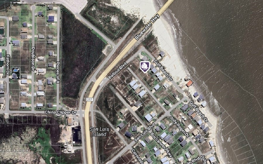 Property photo for 000 Jolly Roger Drive, Freeport, TX
